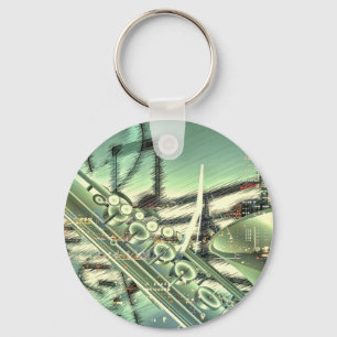 Saxophone music design accessories - customize keychain