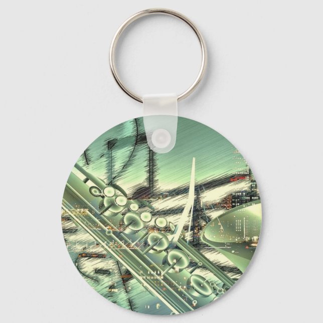 Saxophone music design accessories - customize keychain (Front)