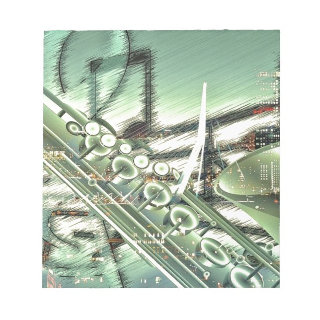 Saxophone music design accessories - customize notepad (Front)