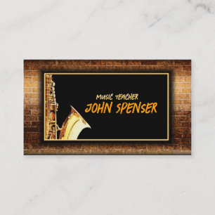 Saxophone Music Gentleman Club Card