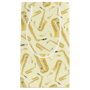 Saxophone Musician Band Teacher Small Gift Bag