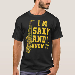 Saxophone Musician Musical Instrument Jazz Band Sa T-Shirt