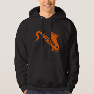 Saxophone - Orange Hoodie
