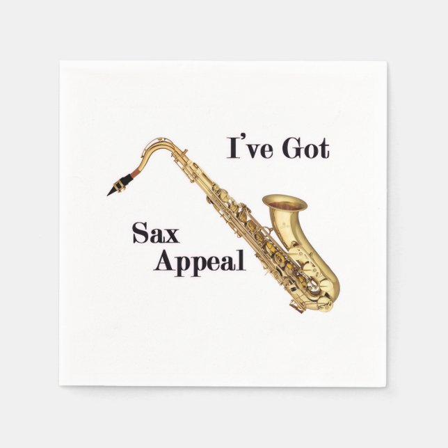 Saxophone Paper Napkin (Front)