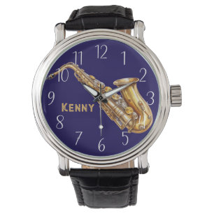 Saxophone Personalized Watch