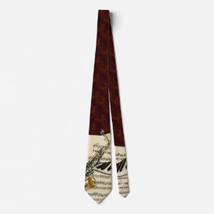 Saxophone & Piano Music Tie