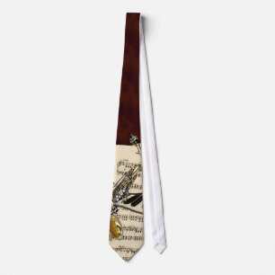 Saxophone & Piano Music Tie
