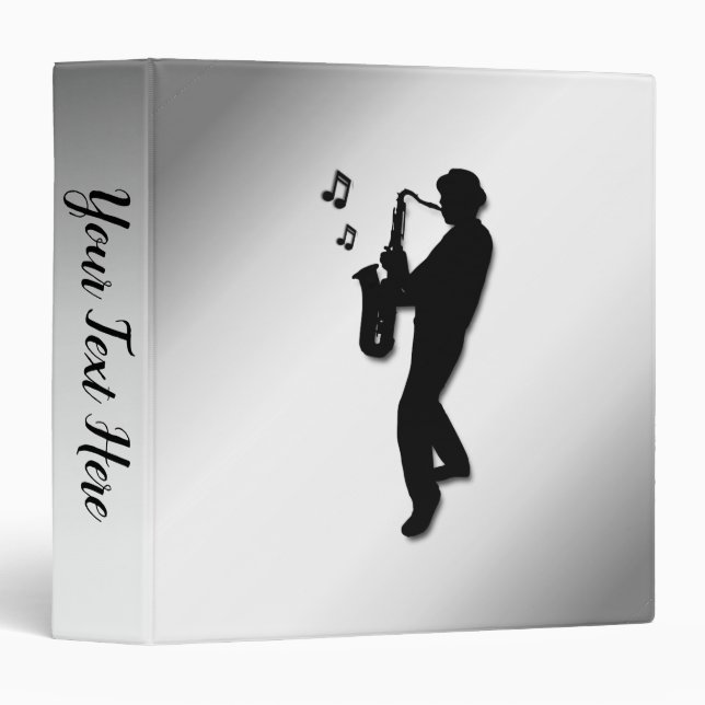 Saxophone Player Binder (Front/Spine)