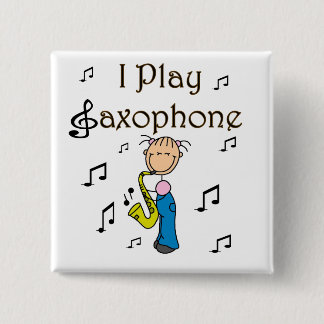 Saxophone Player Button
