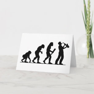 Saxophone Player Card