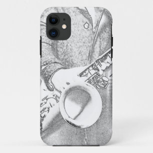 saxophone player iPhone 11 case