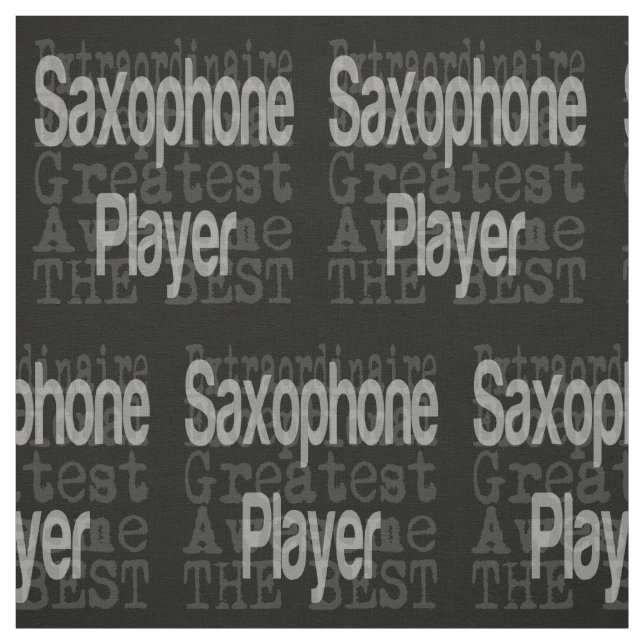 Saxophone Player Extraordinaire Fabric (Swatch)