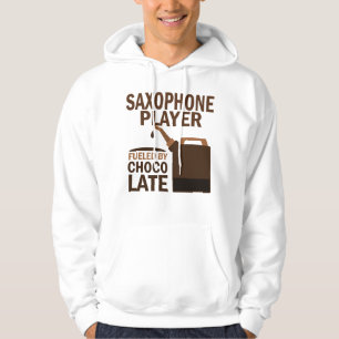Saxophone Player (Funny) Chocolate Hoodie