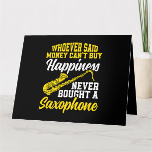 Saxophone Player Jazz Musician Music Saxophonist Card