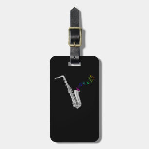 Saxophone Player Jazz Musician Sax Luggage Tag