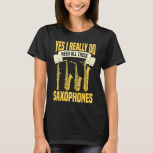Saxophone Player Music Jazz Musician Saxophonist T-Shirt