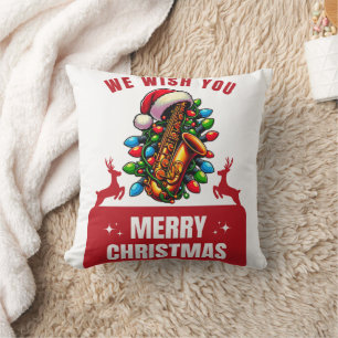 Saxophone Player Saxophonist Saxist Sax Throw Pillow