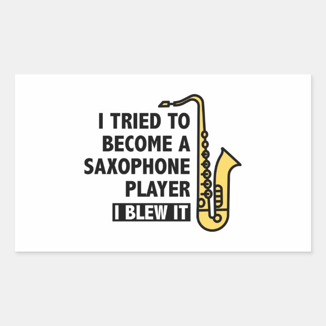 Saxophone Player Sticker (Front)