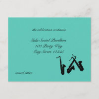 Saxophone/ Reception Card