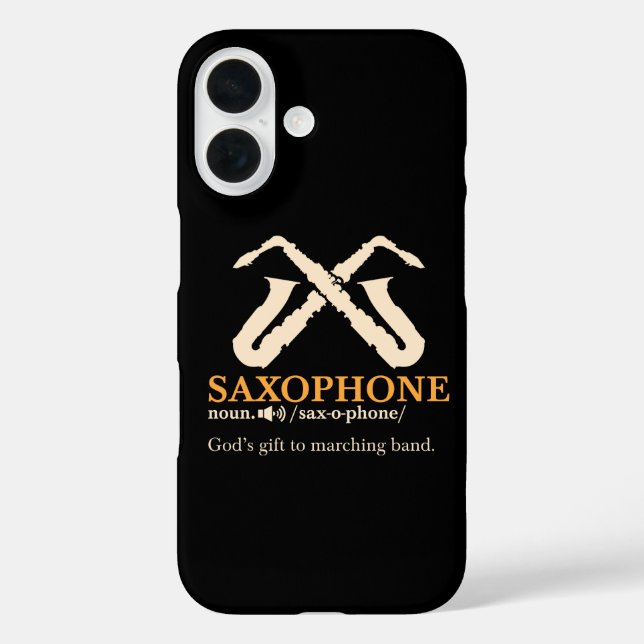 Saxophone - Saxophone Definition Case-Mate iPhone Case (Back)
