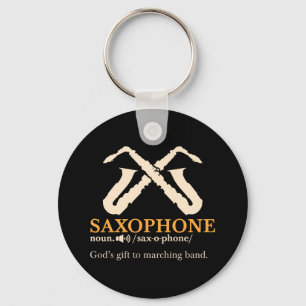 Saxophone - Saxophone Definition Keychain
