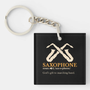 Saxophone - Saxophone Definition Keychain