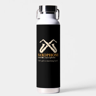 Saxophone - Saxophone Definition Water Bottle