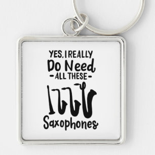Saxophone - Saxophone Types Keychain