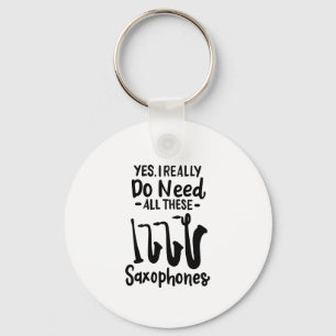 Saxophone - Saxophone Types Keychain