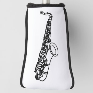 Saxophone Sketch Golf Head Cover
