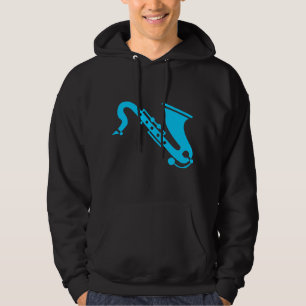 Saxophone - Sky Blue Hoodie