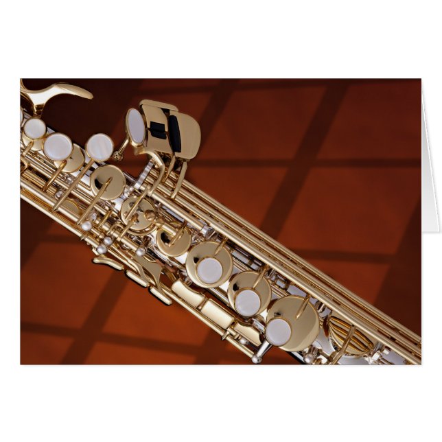 Saxophone Soprano Sur Or (Devant horizontal)