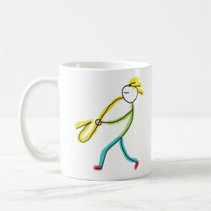 Saxophone Stickman Coffee Mug