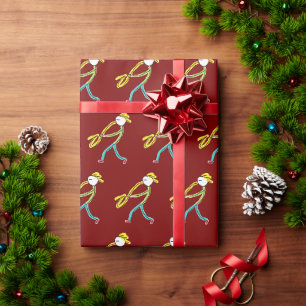 Saxophone Stickman Wrapping Paper