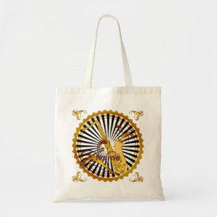 Saxophone Swirls tote bag