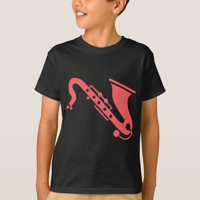 Saxophone - Tropical Pink T-Shirt (Front)