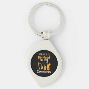 Saxophone Types Keychain