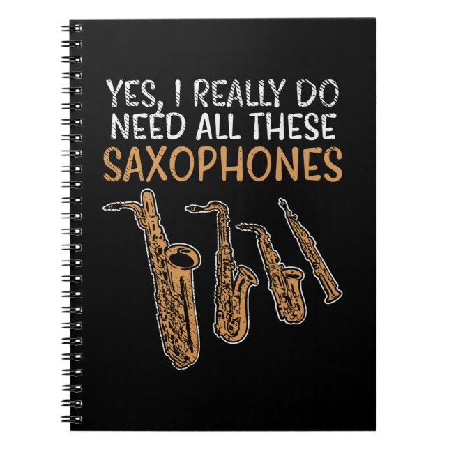 Saxophone Types Notebook (Front)