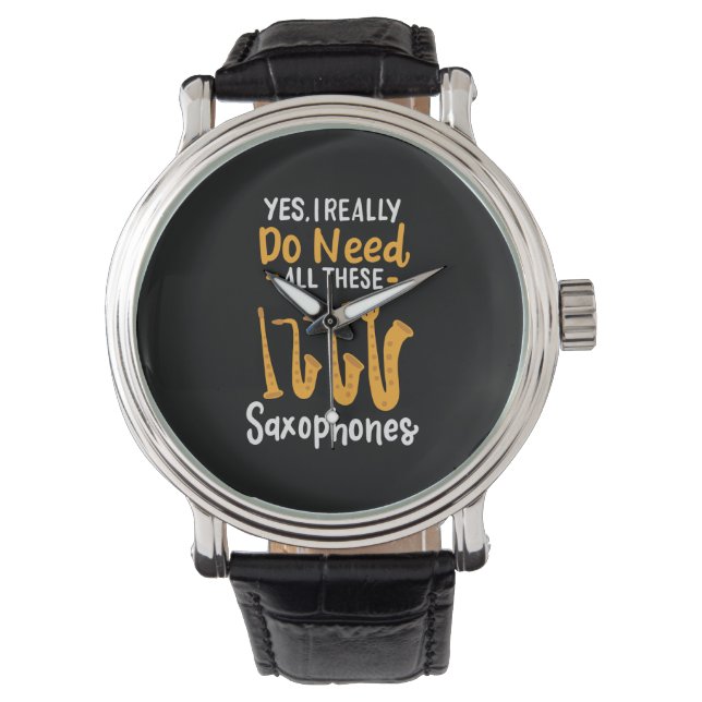 Saxophone Types Watch (Front)