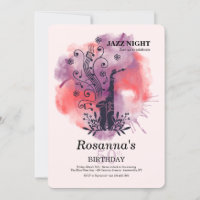 Saxophone Watercolor Birthday Party