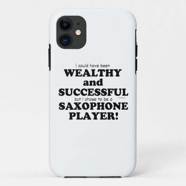 Saxophone Wealthy & Successful Case-Mate iPhone Case (Back)