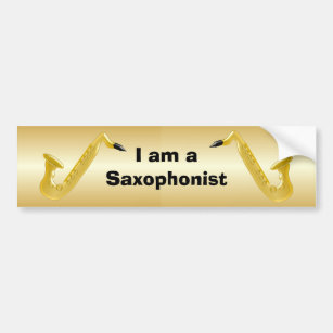 Saxophonist Bumper Sticker
