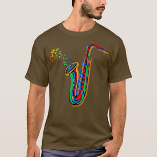 Saxophonist Jazz Music Gift Saxophone T-Shirt