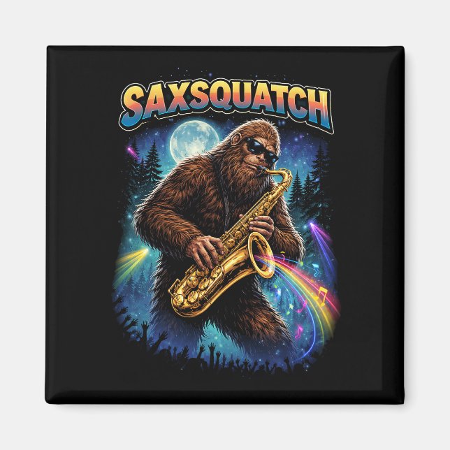 Saxsquatch Magnet (Front)
