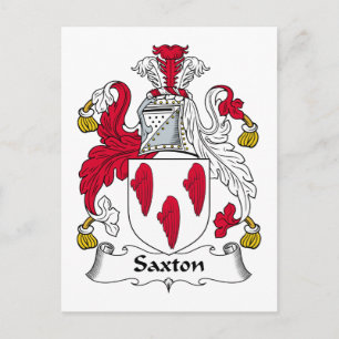 Saxton Family Crest Postcard