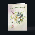 Say a Happy Birthday with lovely flowers Card<br><div class="desc">Say Happy Birthday with lovely flowers Card</div>