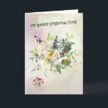 Say a Happy Birthday with lovely flowers Card<br><div class="desc">Say Happy Birthday with lovely flowers Card</div>
