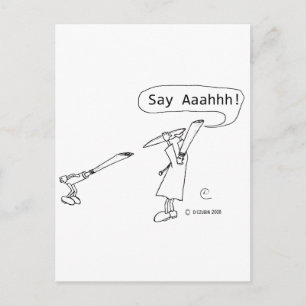Say Ahhh Postcard