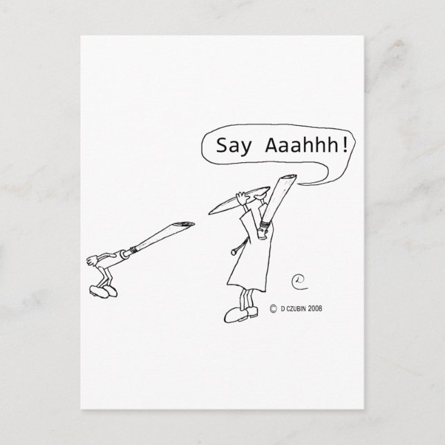 Say Ahhh Postcard (Front)