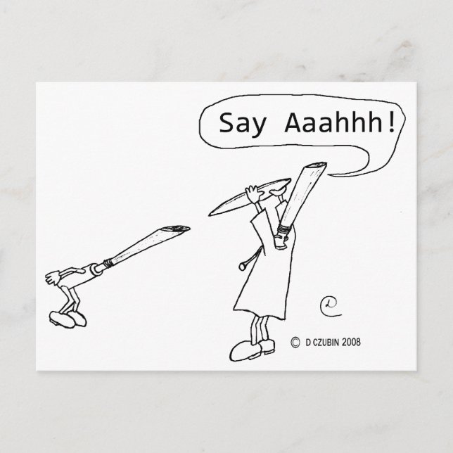 Say Ahhh Postcard (Front)